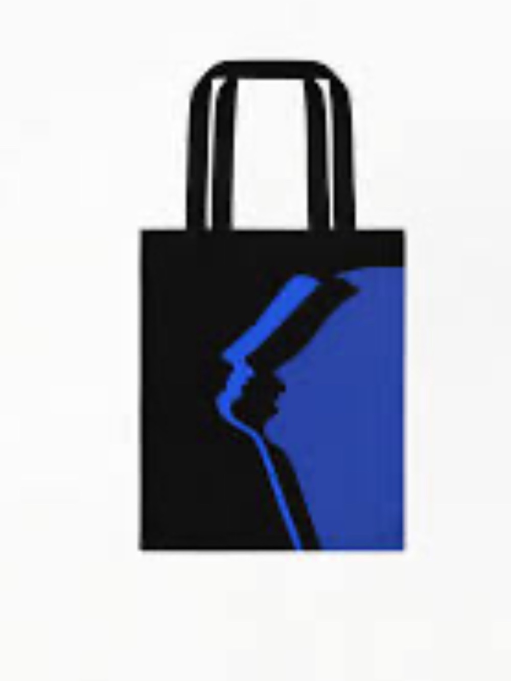DIPTYQUE Black Tote Bag with Blue Graphic Print - Unisex Tote